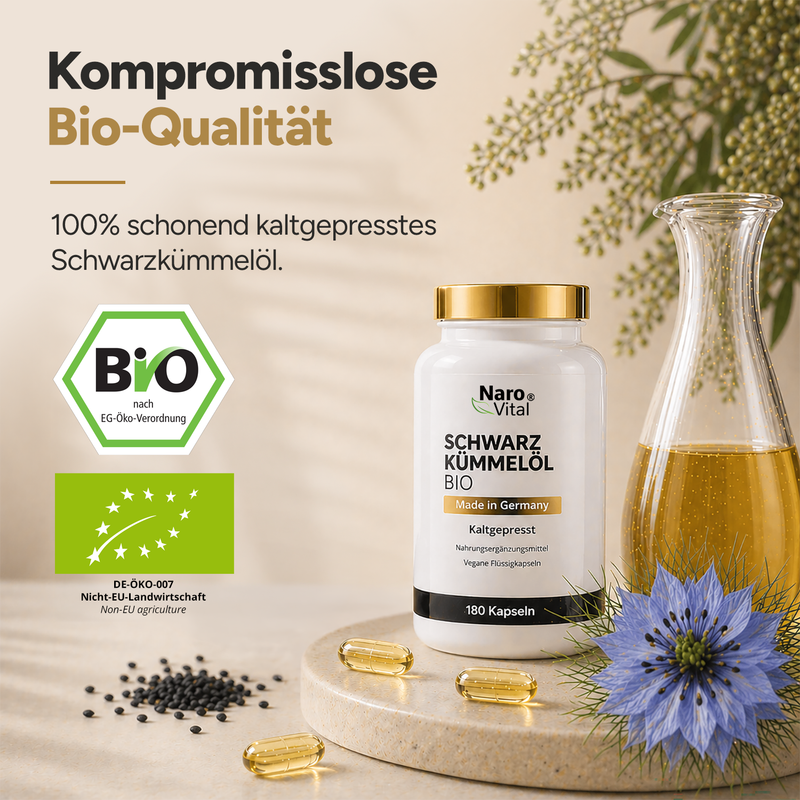 NAROVITAL® Bio Schwarzkümmelöl Kapseln