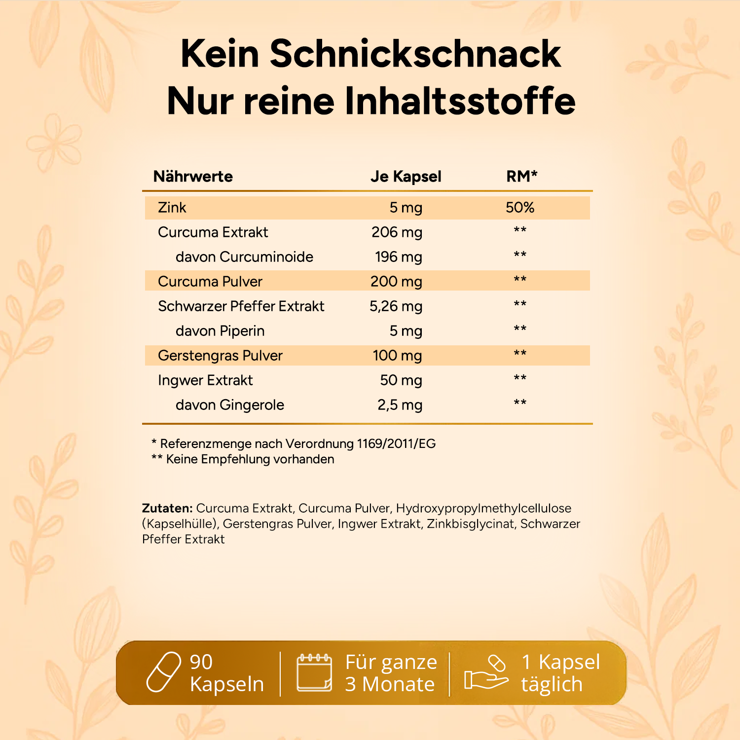 Curcuma Ingwer Plus – Kurkuma Kapseln