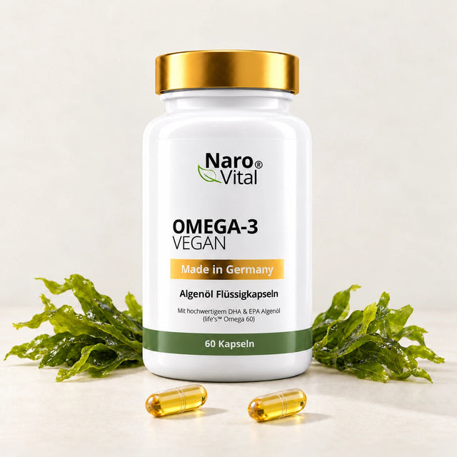 Omega-3 - Veganes Algenöl – NaroVital Produktbild